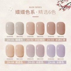 [Aurelia] Sơn gel màu thạch đục-thạch xám ngọc trai ,be hồng dịu-sơn gel bán lẻ 1 chai