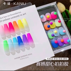 Hũ gel dặm tone neon-gel dặm tone màu nổi bật phong cách y2k