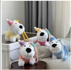 Móc Khoá Chó Đội Nón Len