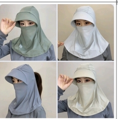 Mũ Chống Nắng Có Khăn Loại Thường