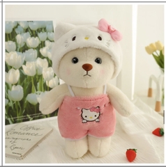 Gấu Bông Đội Mũ Hello Kitty