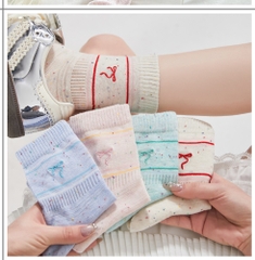 Vớ Nơ Thêu Chấm Bi