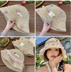 Mũ Cối Đính Hoa