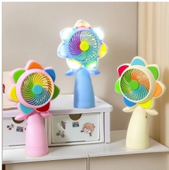 Quạt Đèn Cánh Hoa Màu Sắc