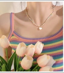 Dây Chuyền Màu Sắc Nơ Charm