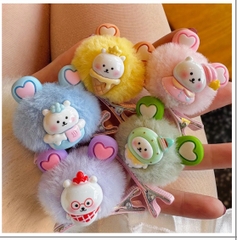 Kẹp Mái Bông Gấu Trắng