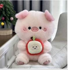 Gấu Heo Ôm Táo 23cm