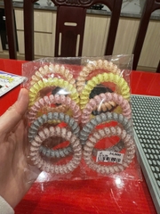 Cột Tóc Lò Xo Chấm Bi (Set 10)