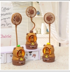 Quạt Capy Dài Đèn Nâu