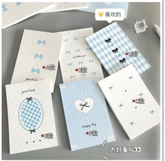 Giấy Note Nhỏ Tone Xanh-Trắng