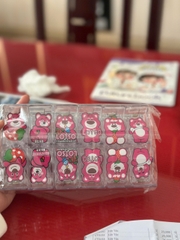 Kẹp Tóc Gấu Dâu (5 Răng)