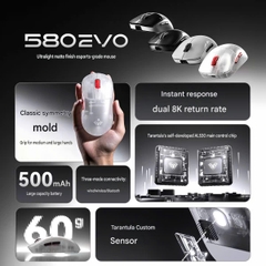 [Group Buy] Chuột Gaming Aula SC580 Evo Trong Suốt
