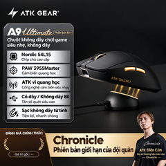 [GROUP BUY] CHUỘT GAMING ATK A9 ULTIMATE+ DOCK SẠC RGB