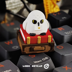 Keycap Artisan LOBO Cú Hedwig - Harry Potter