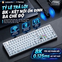 [GROUP BUY] BÀN PHÍM CƠ WEIKAV VEGA108 NHÔM CNC DUAL 8K