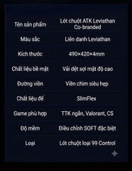 [GROUP BUY] BỘ SẢN PHẨM ESPORT FLAGSHIP ATK x LEVIATAN
