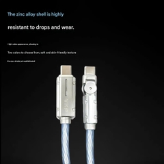 [Group Buy] Dây Cáp Xoay 180 Độ 25cm C to C Hiệu Ứng Follow Light