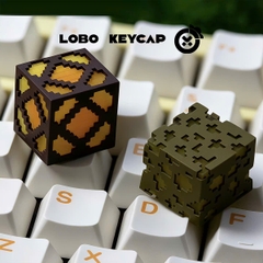 [Group Buy] Keycap Artisan Minecraft Đá Phát Sáng Đèn RedStone