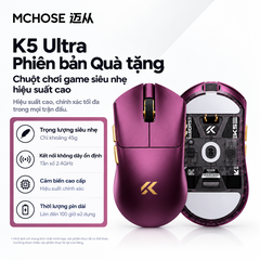 [GROUP BUY] CHUỘT GAMING MCHOSE K5 SERIES THIẾT KẾ HOLLOW ĐÁY