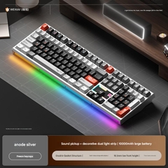 Bàn Phím Cơ WEIKAV NUT108 Nhôm CNC 3 Mode Full Size