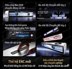 [Đã Đóng GB] Loa Gaming Soundbar Không Dây Aula GS8 40W