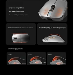 [Group Buy] Chuột Gaming  Crociris X7 Series Dock Sạc Từ Tính