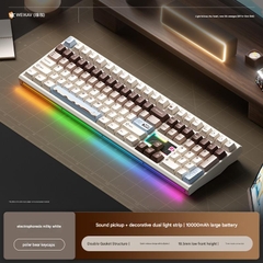 Bàn Phím Cơ WEIKAV NUT108 Nhôm CNC 3 Mode Full Size