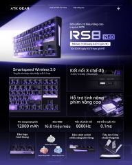 [GROUP BUY] BÀN PHÍM GAMING KHÔNG DÂY ATK RS8 NEO 8K POLLING RATE
