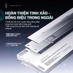 [GROUP BUY] BÀN PHÍM CƠ HE VELOTA NOTHING 68 TRANSPARENT
