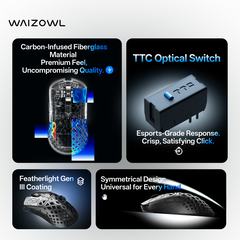 [Group Buy] Chuột Gaming Waizowl Triaina Hiệu Năng Flagship