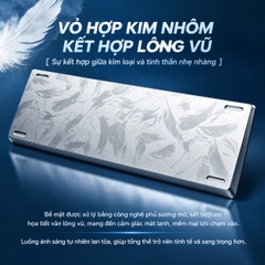 [GROUP BUY] VỎ CASE BÀN PHÍM NHÔM CNC LÔNG VŨ CHUẨN GH60