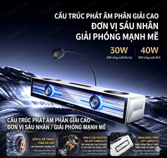 [Đã Đóng GB] Loa Gaming Soundbar Không Dây Aula GS8 40W