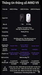 [Đã Đóng Group Buy] Chuột Gaming AKKO V9 Master Cảm Biến PAW3955