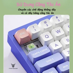 [Sẵn Hàng Hỏa Tốc] Bàn Phím KIT LUCKY65 - Nôm CNC - 3 Mode Kết Nối - Tạ Đáy - Hotswap - Mạch Xuôi - Led RGB - TTKeyboard