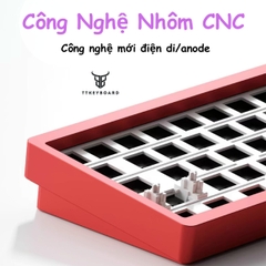[Sẵn Hàng Hỏa Tốc] Bàn Phím KIT LUCKY65 - Nôm CNC - 3 Mode Kết Nối - Tạ Đáy - Hotswap - Mạch Xuôi - Led RGB - TTKeyboard
