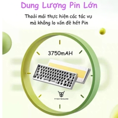 [Sẵn Hàng Hỏa Tốc] Bàn Phím KIT LUCKY65 - Nôm CNC - 3 Mode Kết Nối - Tạ Đáy - Hotswap - Mạch Xuôi - Led RGB - TTKeyboard