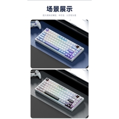 [Hỏa Tốc] Bàn Phím Cơ Không Dây WEIKAV F75 - 3 Mode - Có Màn - Có Núm - Hotswap - Led RGB - Giá Rẻ- TTKeyboard