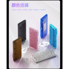 [Hỏa Tốc] Bàn Phím Cơ Không Dây Đèn Ngủ WEIKAV ONE75 - 3 Mode - Hotswap Mạch Xuôi - Có Núm - Case Trong Suốt -TTKeyboard