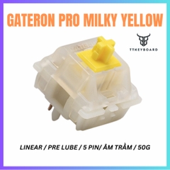 [Hỏa Tốc] Switch Gateron Milky Yellow Pro| Gateron Red Pro | Âm Trầm | Dùng Cho Bàn Phím Cơ | TTKeyboard