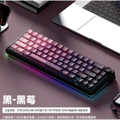 [Hỏa Tốc] Bàn Phím Cơ Không Dây Weikav WK68 | 3 Mode | Mạch Xuôi | Núm Vặn Kim Loại | Led RGB | Led Viền | TTKeyboard