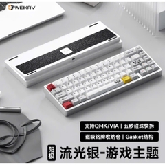 [Hỏa Tốc] Bàn Phím Cơ LUCKY65 V2| Nhôm CNC| 3 Mode | Tạ Crystal | VIA | Ball Catch | Hotswap Mạch Xuôi | Led RGB
