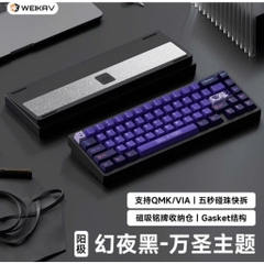 [Hỏa Tốc] Bàn Phím Cơ LUCKY65 V2| Nhôm CNC| 3 Mode | Tạ Crystal | VIA | Ball Catch | Hotswap Mạch Xuôi | Led RGB