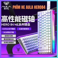[Hỏa Tốc] Bàn Phím Cơ Gaming He Rapid Trigger Aula Hero84 | Rapid Trigger | Polling rate 8000hz| Led RGB | TTKeyboard