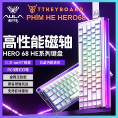 [Hỏa Tốc] Phím Cơ Gaming Hero68 | Rapid Trigger 8K Polling Rate | 128K Scan Rate | Led Viền | Có Dây Treo | TTkeyboard