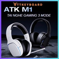 [Hỏa Tốc] Tai Nghe Không Dây Gaming ATK Mercury M1 | 3 Mode | TypeC | Bluetooth | 2.4Ghz | TTKeyboard