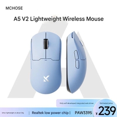 [Hỏa Tốc] Chuột Không Dây Gaming Mchose A5 Series | 3 Mode | PAW3395 -|Trọng Lượng Nhẹ | Polling Rate Lên Tới 4K