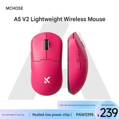 [Hỏa Tốc] Chuột Không Dây Gaming Mchose A5 Series | 3 Mode | PAW3395 -|Trọng Lượng Nhẹ | Polling Rate Lên Tới 4K