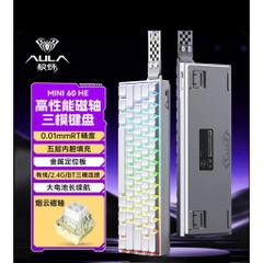 Bàn Phím Cơ Gaming Không Dây AULA Mini60 Rapid Trigger Dongle 8000hz 128k Scan Rate 3 Mode TTK