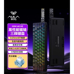 Bàn Phím Cơ Gaming Không Dây AULA Mini60 Rapid Trigger Dongle 8000hz 128k Scan Rate 3 Mode TTK