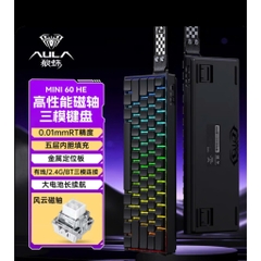 Bàn Phím Cơ Gaming Không Dây AULA Mini60 Rapid Trigger Dongle 8000hz 128k Scan Rate 3 Mode TTK